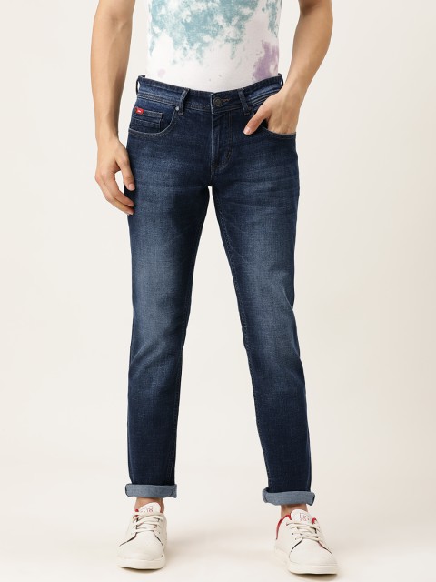 

Lee Cooper Men Blue Norris Slim Fit Low-Rise Clean Look Stretchable Jeans
