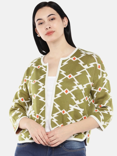 

Vero Moda Olive Green Winter Shrug