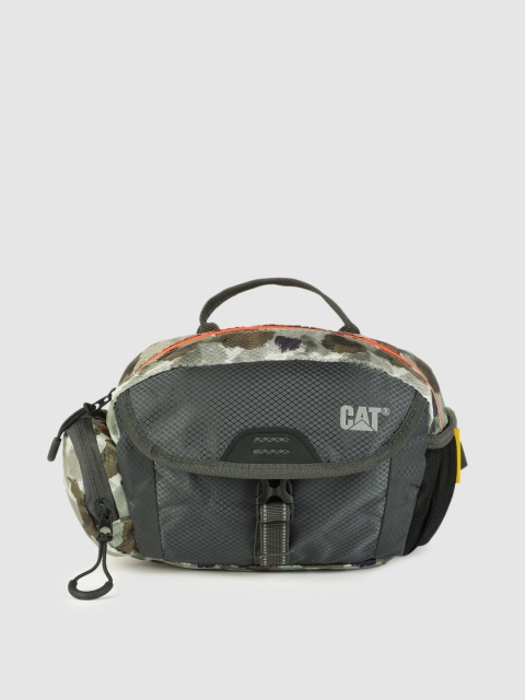 

CAT Unisex Green & Grey Camouflage Printed Fuji Waist Pouch