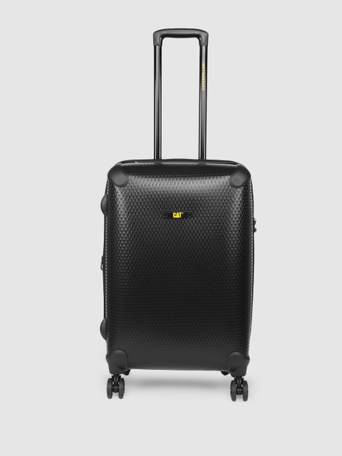 

CAT Unisex Black Hexagon Hardside Lightweight Medium Trolley Suitcase
