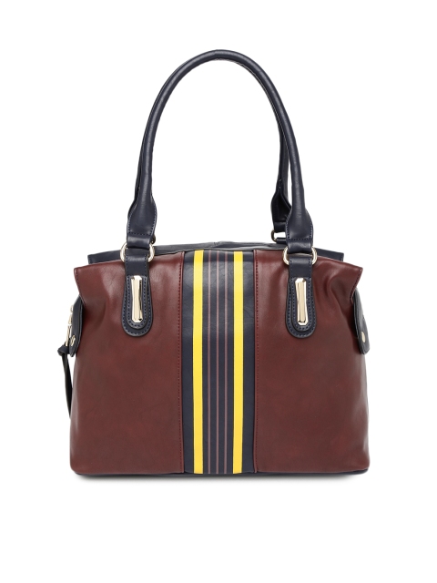 

Mast & Harbour Women Burgundy & Navy Shoulder Bag