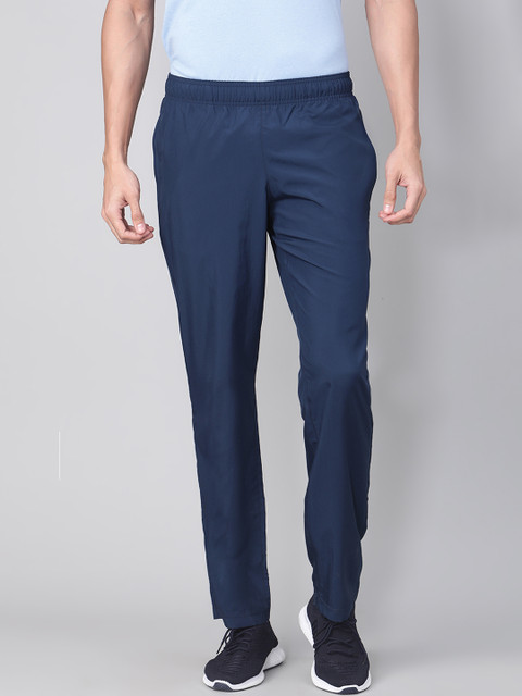

Reebok Men Navy Blue Essentials Woven Ultralite Training Track Pants