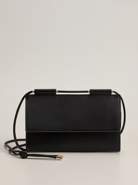 

MANGO Black Solid Sling Bag