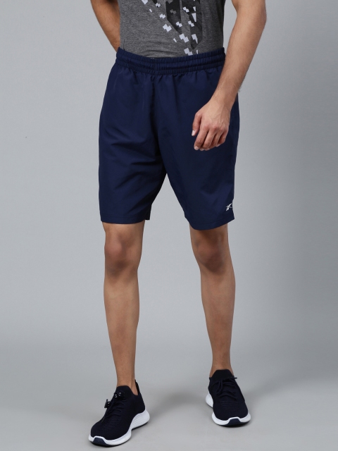 

Reebok Men Navy Blue Essentials Utility Solid Training Shorts