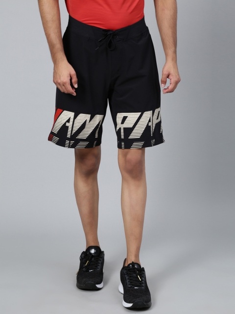 

Reebok Men Black & White Printed Rc Epic Base Shorts