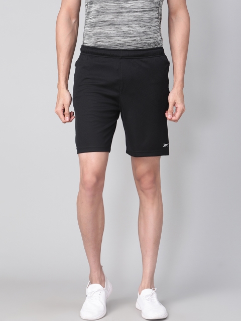 

Reebok Men Black Solid Regular Fit Performance Training Shorts