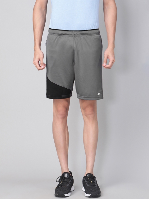 

Reebok Men Grey Solid Training Workout Shorts
