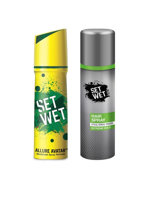 

Set Wet Men Set of Deodorant & Hair Spray, Grey