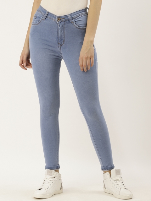 

urSense Women Blue Slim Fit High-Rise Clean Look Stretchable Jeans