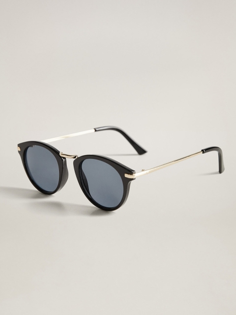 

MANGO Women Oval Sunglasses 67012892, Black