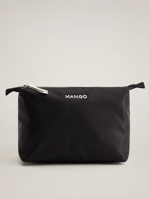 

MANGO Women Black Solid Cosmetic Pouch