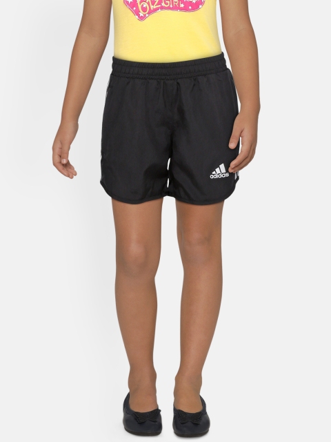 

ADIDAS Girls Black Solid JG EQ WV Training Shorts