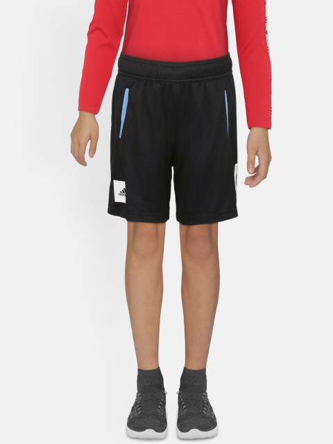 

ADIDAS Boys Black Solid Aeroready Training Shorts