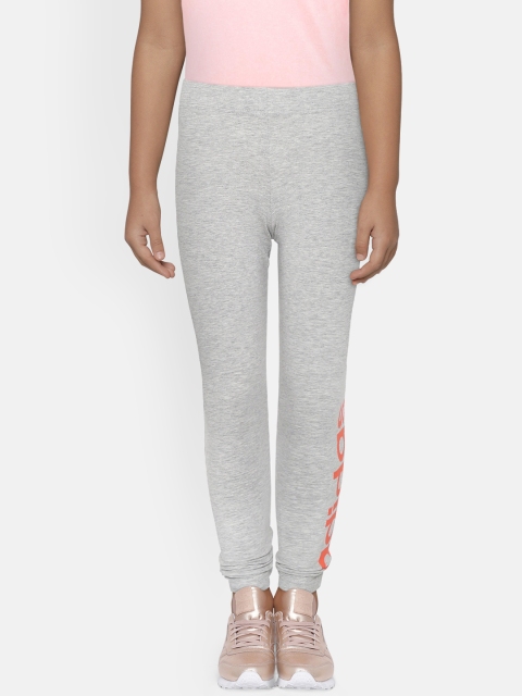 

ADIDAS Girls Grey Melange Solid Essentials Linear Tights