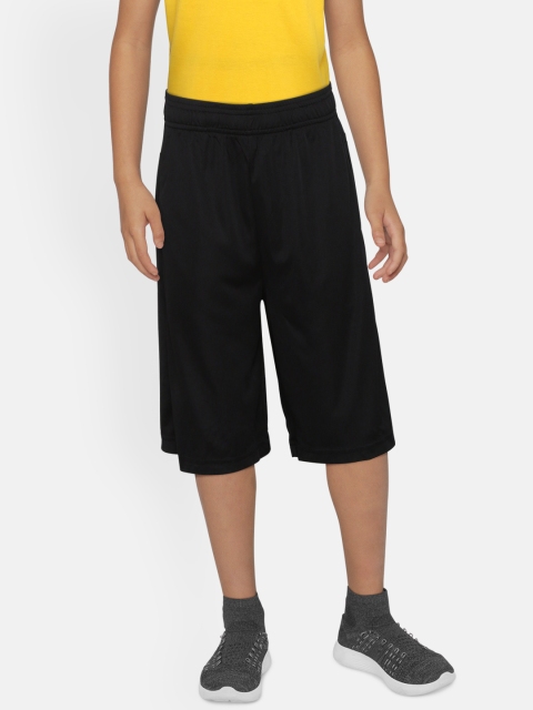 

ADIDAS Boys Black Solid Linear Branded Shorts