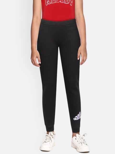 

ADIDAS Girls Black Solid LG ST Spacer Training Joggers