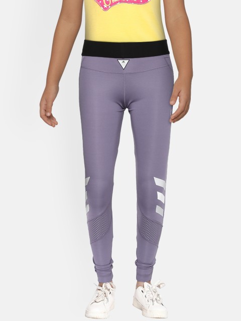 

ADIDAS Girls Purple Solid XFG Training Tights