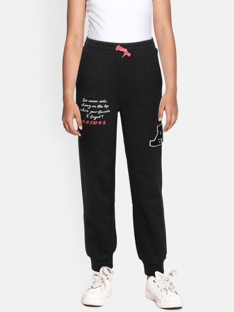

ADIDAS Girls Black Embroidered JG A COL Joggers