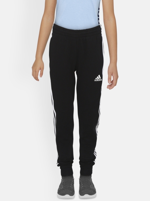 

ADIDAS Boys Black & White Must Haves 3-Stripes Joggers