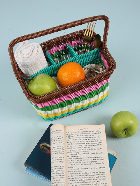 

Chumbak Brown & Pink Striped Colour Pop Utility Holder
