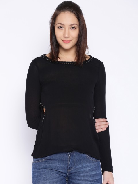 

Alibi Black Embellished Top