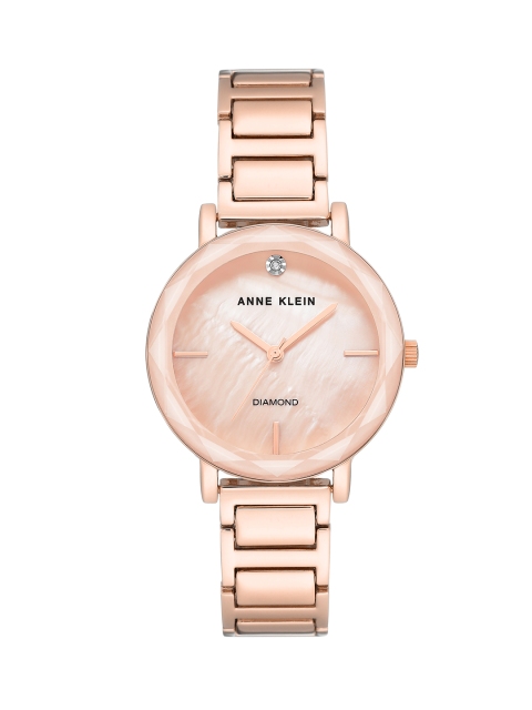 

ANNE KLEIN Women Pink & Gold-Toned Analogue Watch