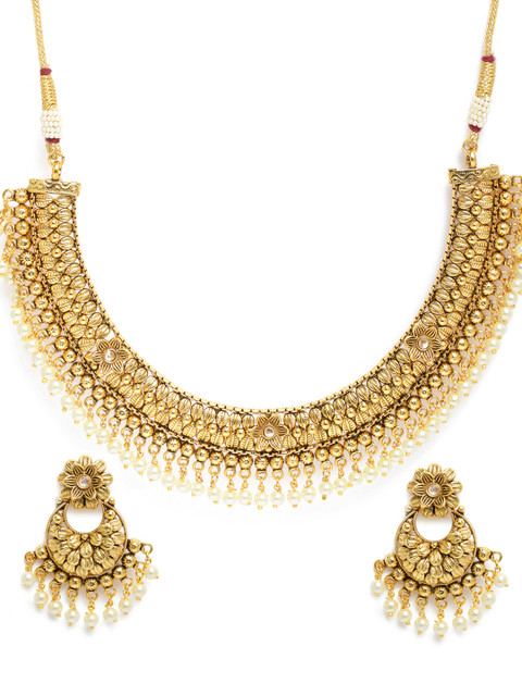 

LAIDA Gold-Plated Antique Handcrafted Jewellery Set