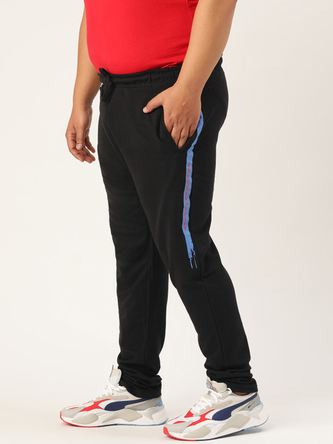 

Masculino Latino Men Black Solid Gym Track Pants