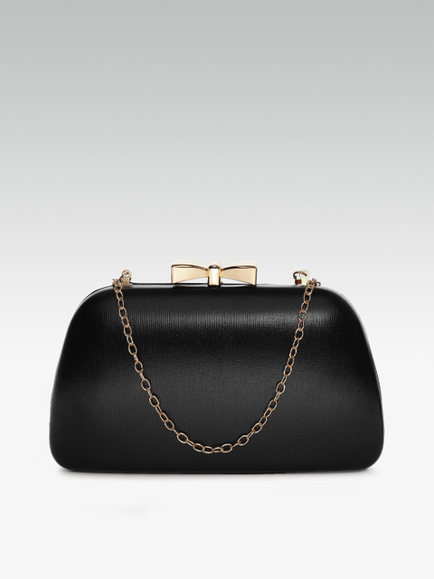 

20Dresses Black Solid Box Clutch