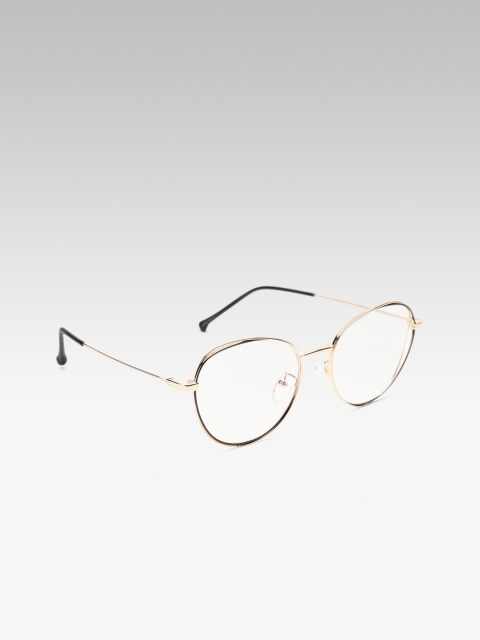 

20Dresses Women Gold-Toned Solid Full Rim Oval Frames SG0328