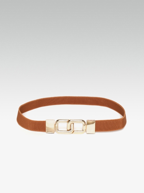 

20Dresses Women Brown Solid Stretchable Belt