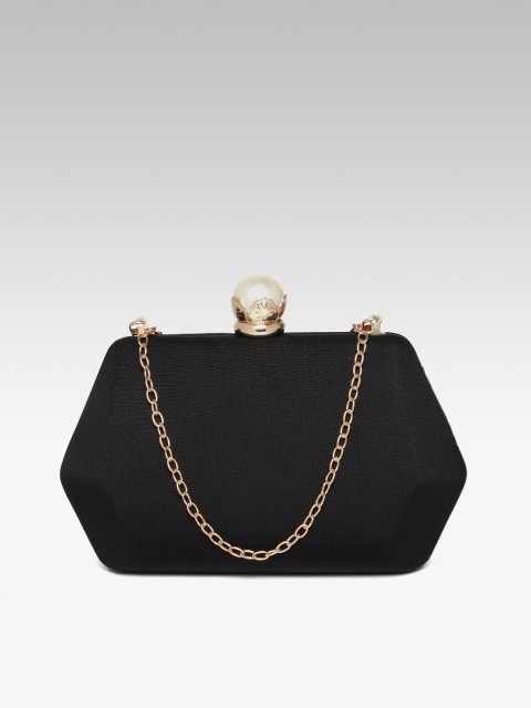 

20Dresses Black Solid Box Clutch