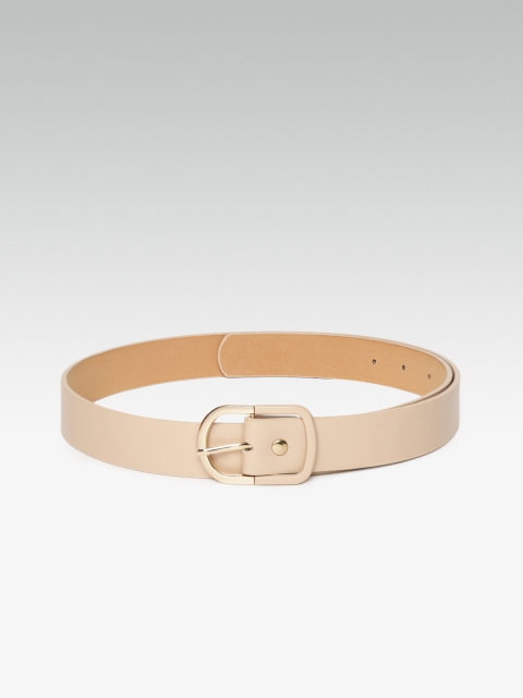 

20Dresses Women Beige Solid Belt