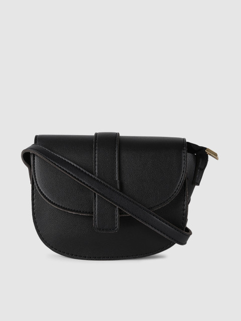

20Dresses Black Solid Sling Bag