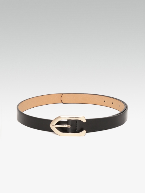 

20Dresses Women Black Solid Slim Belt