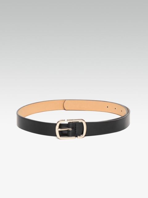 

20Dresses Women Black Solid Slim Belt