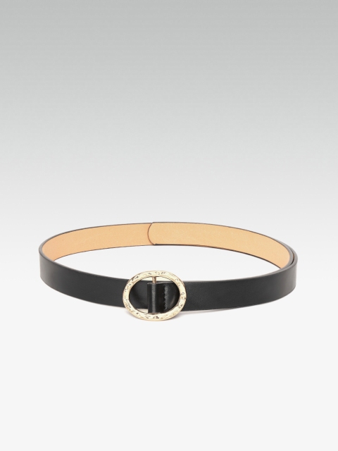

20Dresses Women Black Solid Slim Belt