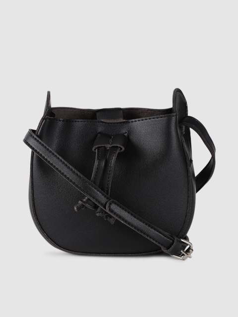 

20Dresses Black Solid Sling Bag