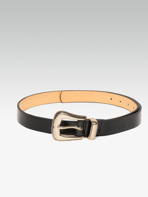 

20Dresses Women Black Solid Slim Belt
