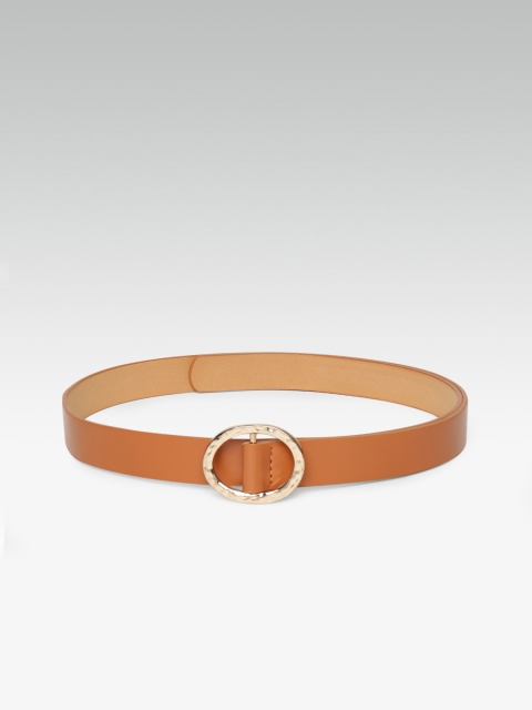 

20Dresses Women Tan Brown Solid Slim Belt
