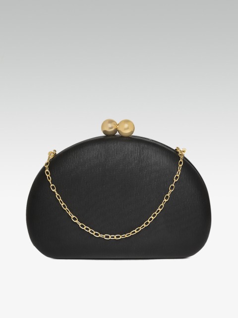 

20Dresses Black Solid Box Clutch