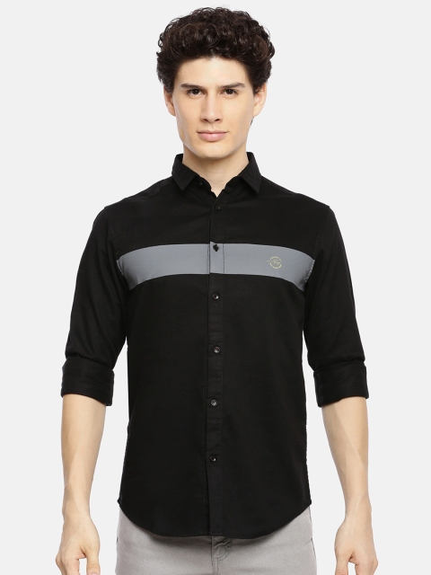 

The Indian Garage Co Black Solid Casual Shirt