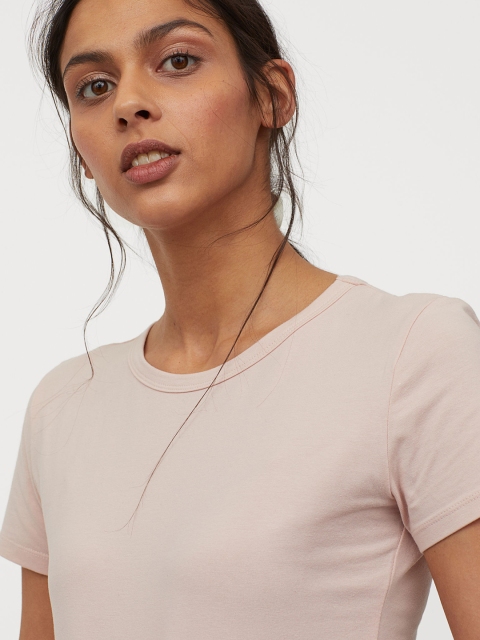

H&M Women Pink Jersey Top
