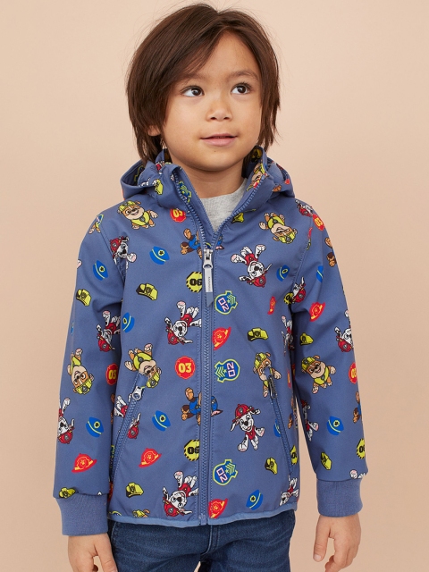 

H&M Boys Blue & Red Water-Repellent Shell Jacket
