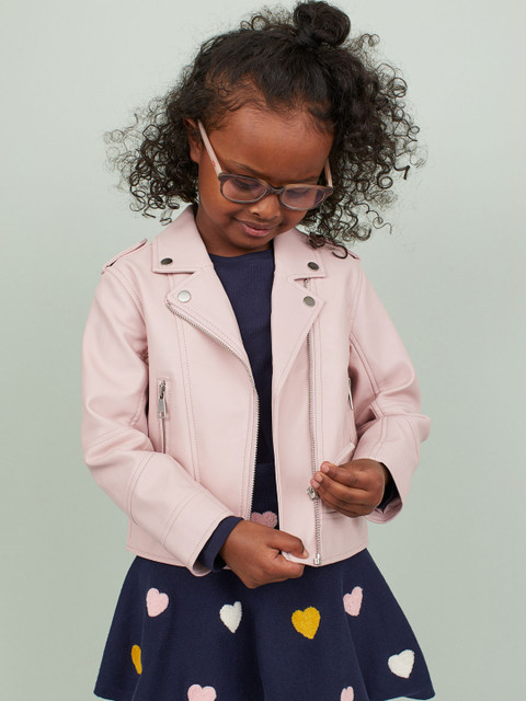 

H&M Girls Pink Biker Jacket
