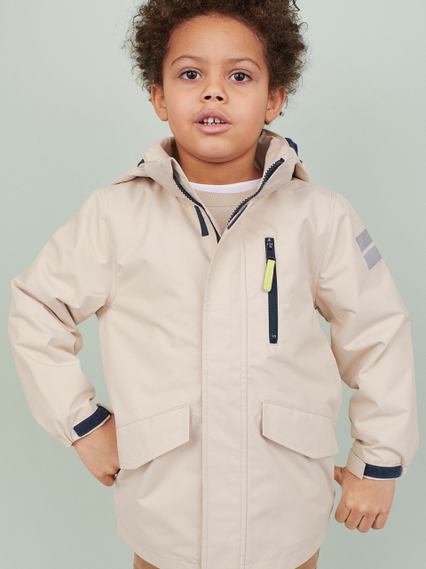 

H&M Boys Beige Water-Repellent Parka