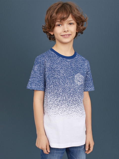 

H&M Boys Blue & White T-shirt With A Motif