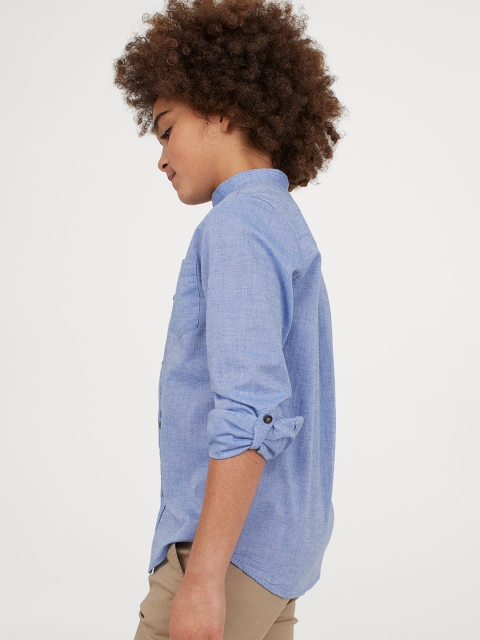 

H&M Boys Blue Grandad Shirt