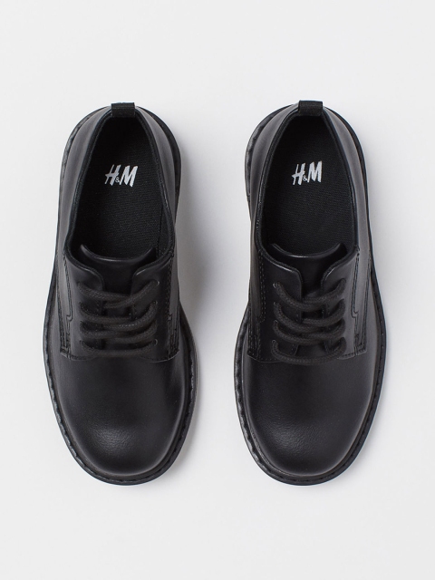 

H&M Boys Black Derby Shoes