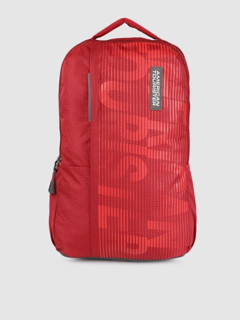 

AMERICAN TOURISTER Unisex Red Brand Logo Backpack